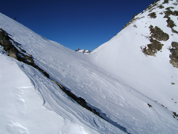 Cime du Diable : Le Pas de Trem dominé par le Gélas