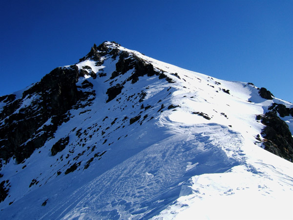 Cime du Diable : Les choses sérieuses vont commençer par la pente sommitale du Capelet Sup.