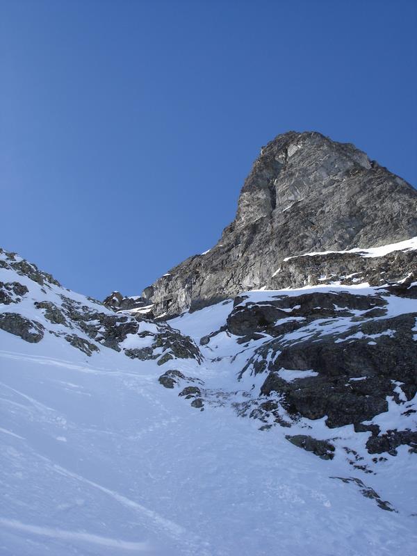 Cornes de Loriaz : étroiture du haut