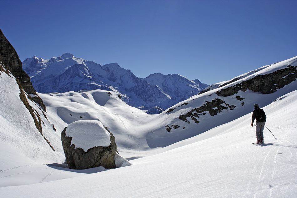 Combe des Fours : Le fond de la combe près du point 2069m.