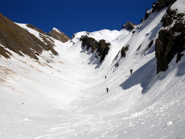 Pra Riant : Dans la combe de Pra Riant ça chauffe fort!!!