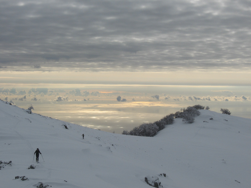 Punta di Caldane : Sur la crête.