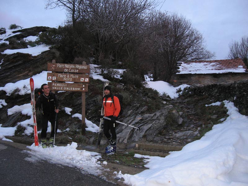 Le départ : Jean Chris et Nico au départ à Pianellu