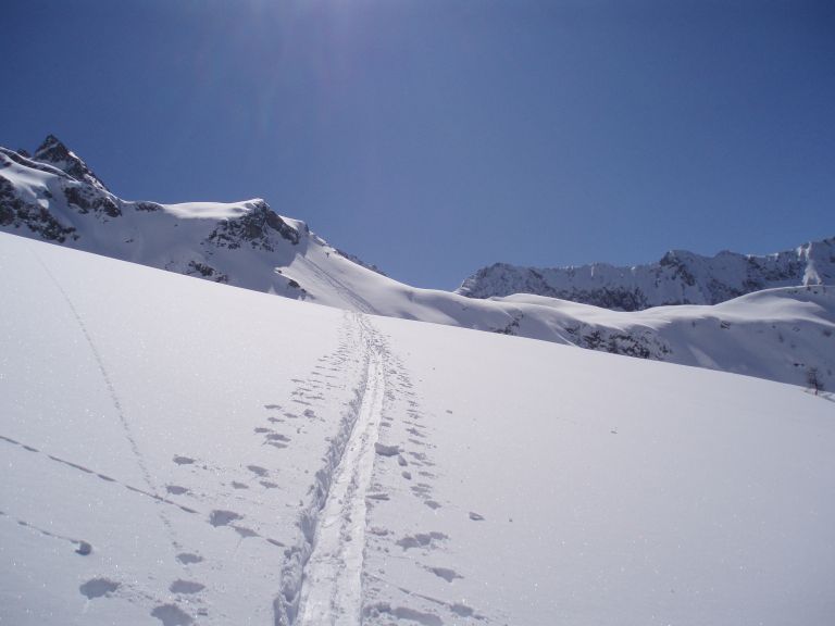 Collerons : Une belle trace ... il faut s'en servir deux fois !