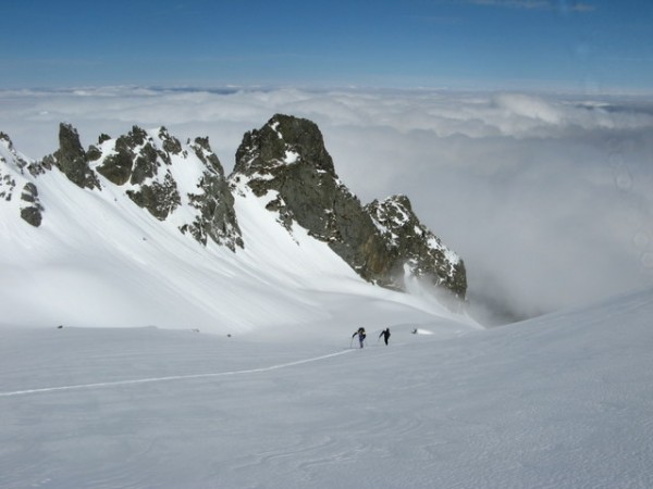 Rocher de l'Evêque : Le brouillard nous suit...