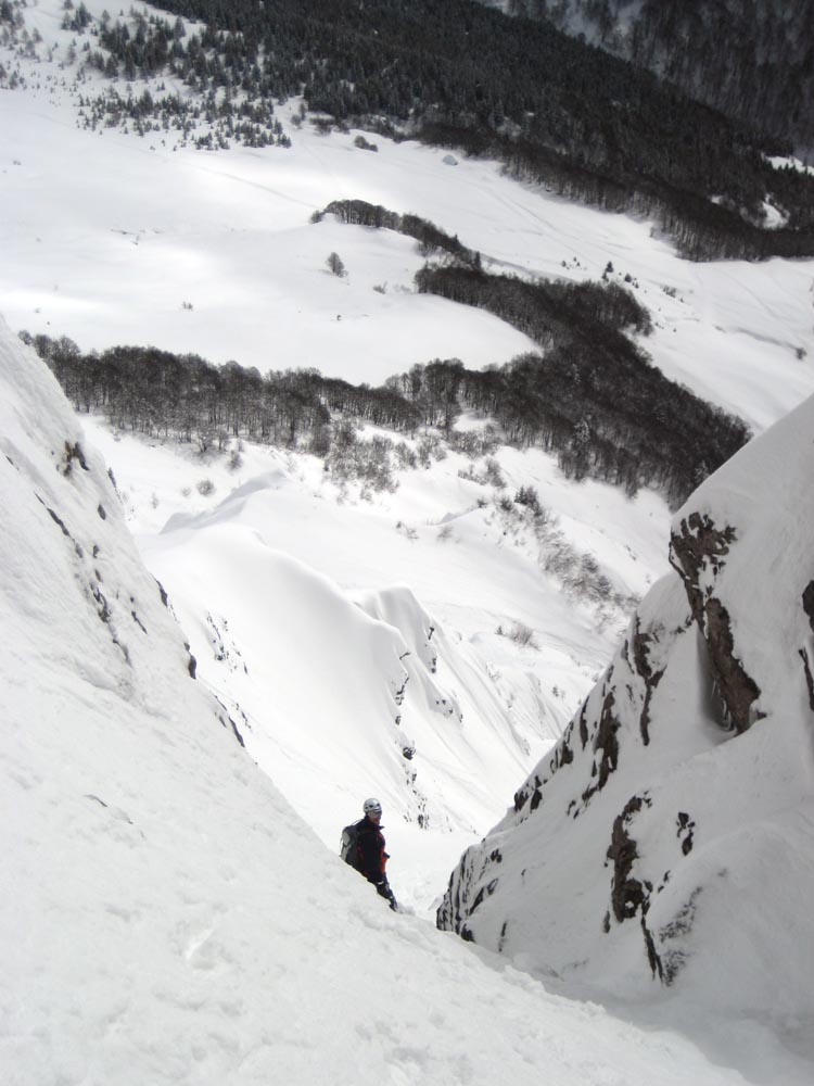 dernière étroiture : la fin du couloir encaissé