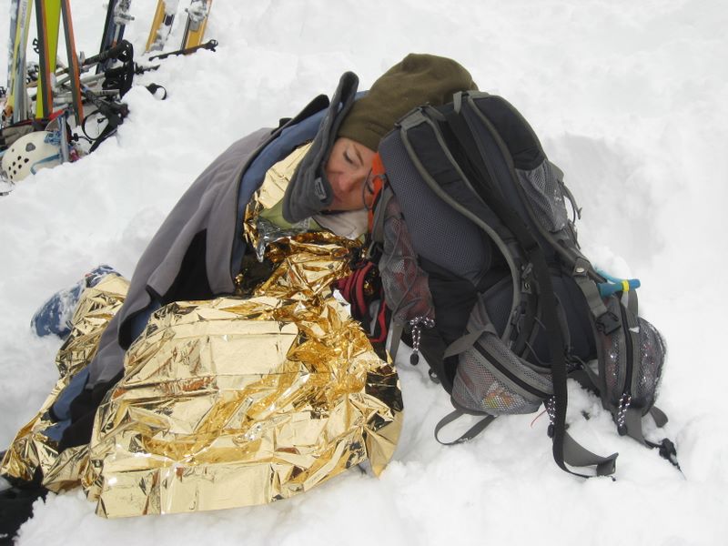 Au chaud ? : Carine couverte du mieux possible