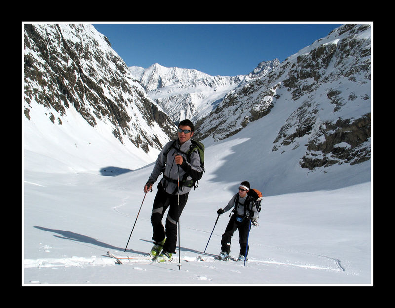 Dans le creux du vallon : Eng et Laurence dans le fond du vallon