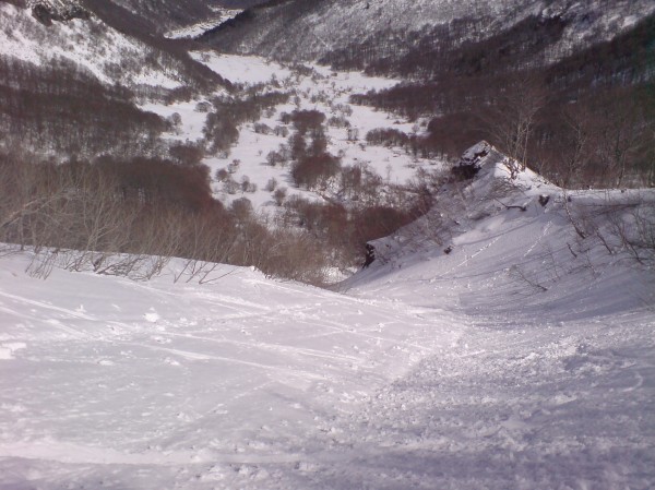 2ème montée : Vallée de Chaudefour vue depuis le couloir du Moine