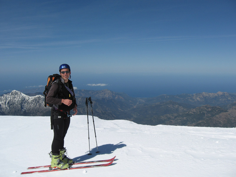 Le sommet : Jean Chris Heureux d'être au sommet.