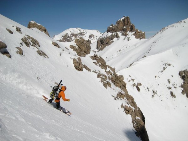 Fin du couloir : Face au pic de MontBrison.