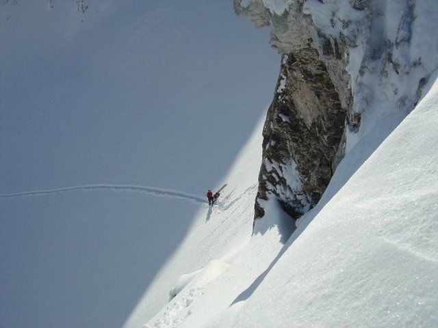 A la sortie de la rampe : La neige est top Andras tu peux venir ;-)