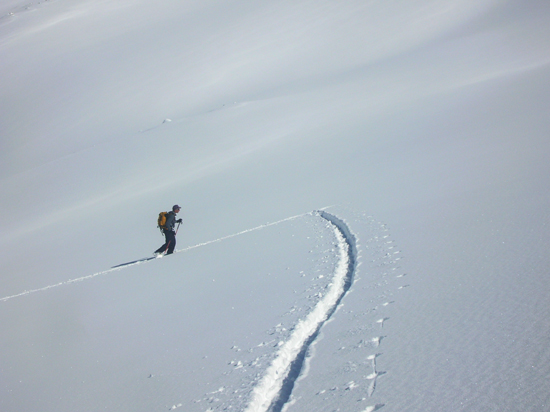 col des berches : Bonheur de la trace dans 50 cm de fraiche!!