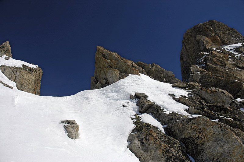 Le col Dalloz : Les derniers mètres un peu raides.....