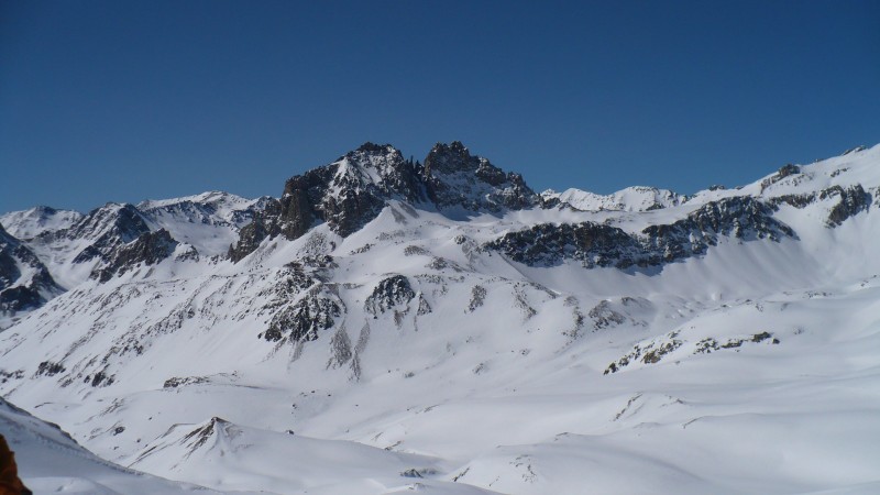 Col de la Vallée Etroite : Le Col de la Vallée Etroite et la vallée Etroite.