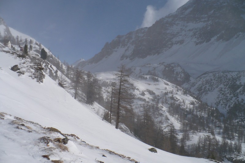 La vallée Etroite : Vue vers le haut de la vallée Etroite.