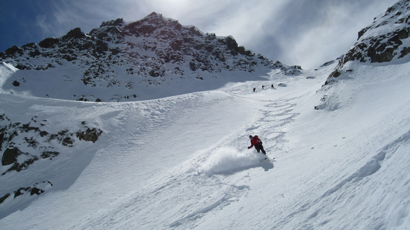 Bas du Charmet : Alex teste ses nouveaux skis