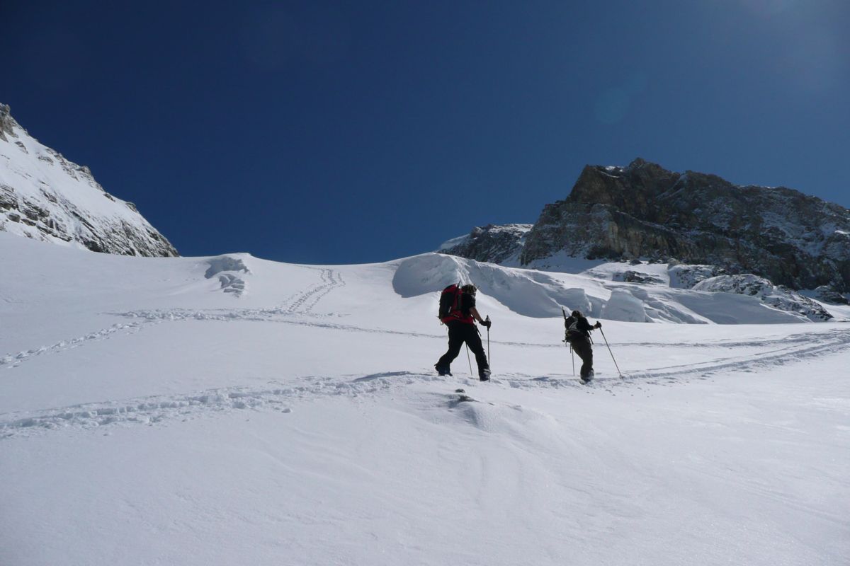 Séracs : Un des rares secteurs avec ambiance glacière