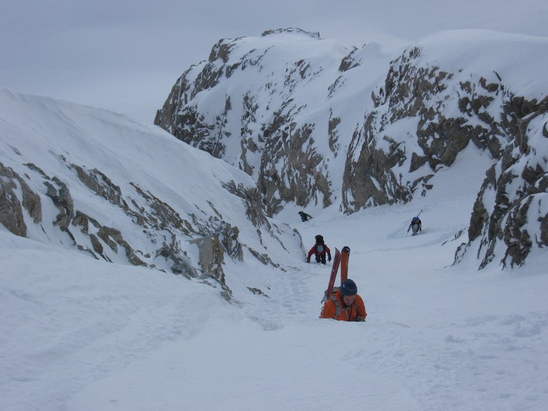 Flambeau des Ecrins : Petit ressaut glacé.