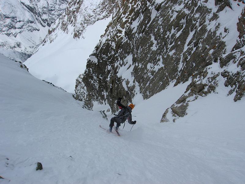 Flambeau des Ecrins : Bon ski dans ce couloir