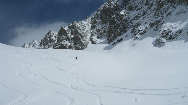 Glacier de Vera Pervoz : Trop trop courte cette descente, vievement la prochaine !