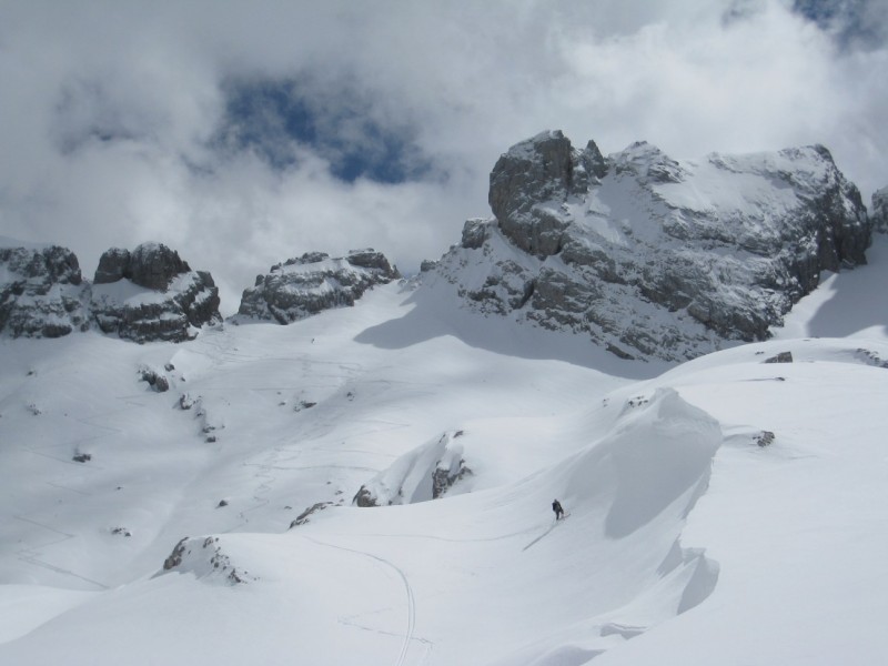 Combe de Chombas : Ravages dans le haut de la combe