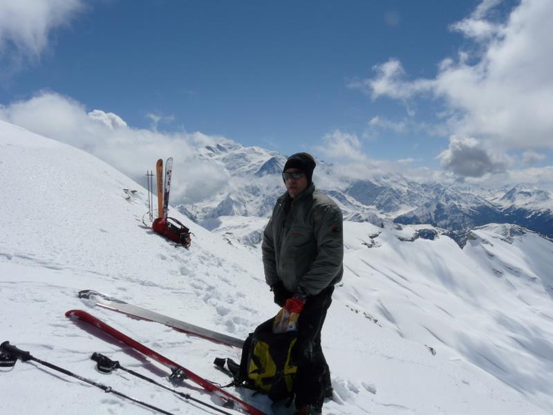 Tête à l'Âne : Vue au S sur le Mt Blanc