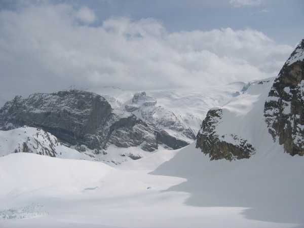 Aiguille de la Vanoise : Face nord de l'Aiguille de la Vanoise et lac de la patinoire
