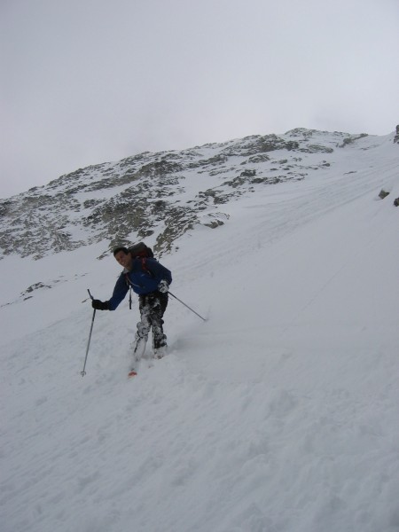Glacier du Vallonnet : Descente de la partie supérieure du glacier du Vallonnet