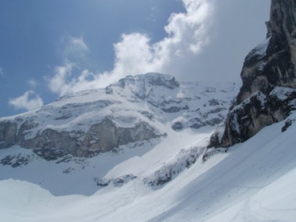 Entrée combe Ratin : le passage délicat à l'entrée de la combe Ratin