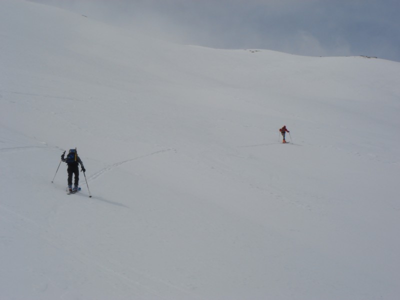 vers la Lauzette : à la boussole, à la recherche du point 2551