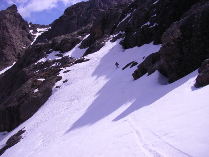 Bas du Col du Vallon : Dernière traversée
