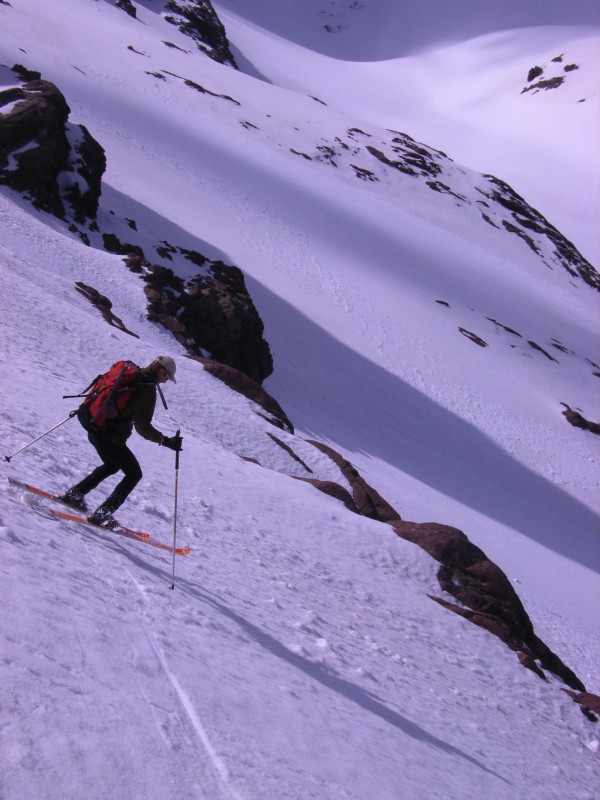 Descente du Col du Vallon : Dans la variante