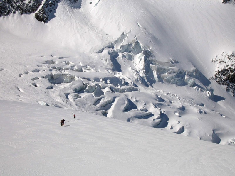#4 Tête Rousse : Partie crevassée du glacier. Tête Rousse : Partie crevassée du glacier.