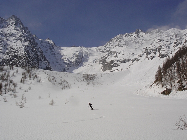 top moquette : ski facile jusqu'au dessus du Lac