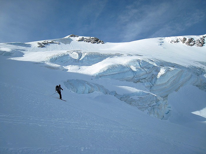 Gros Glaçons : Superbe cette descente sur le Glacier des Agneaux, pas si débonaire que ça...
