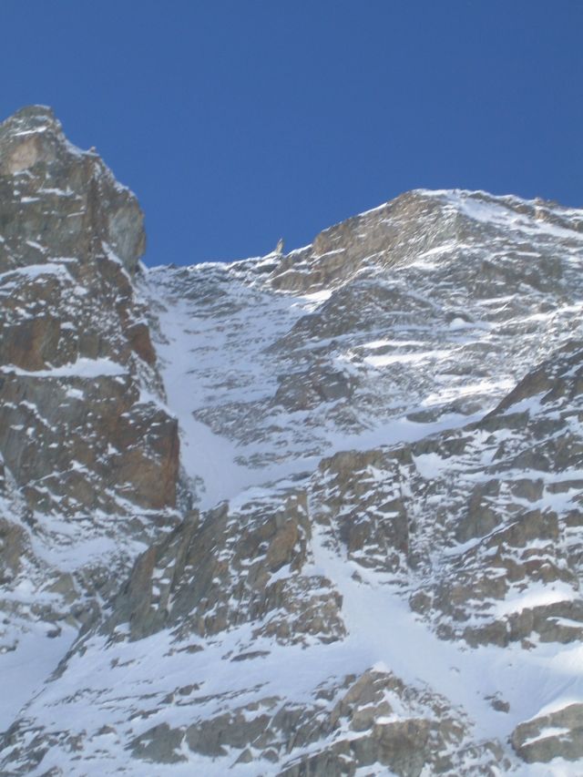 Couloir occidental de la Somme : rochers a la sortie