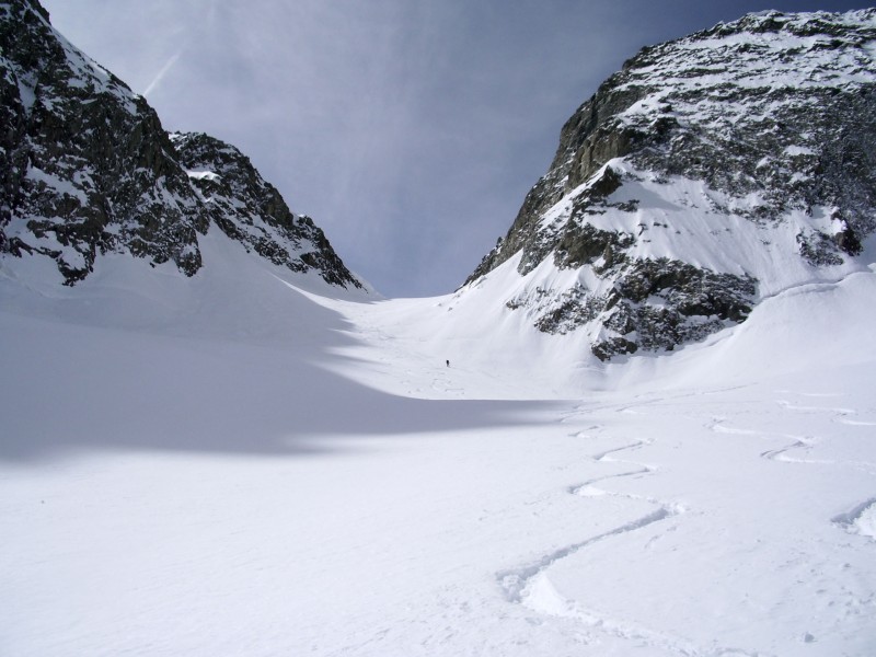 Partie sup du col : bonne neige