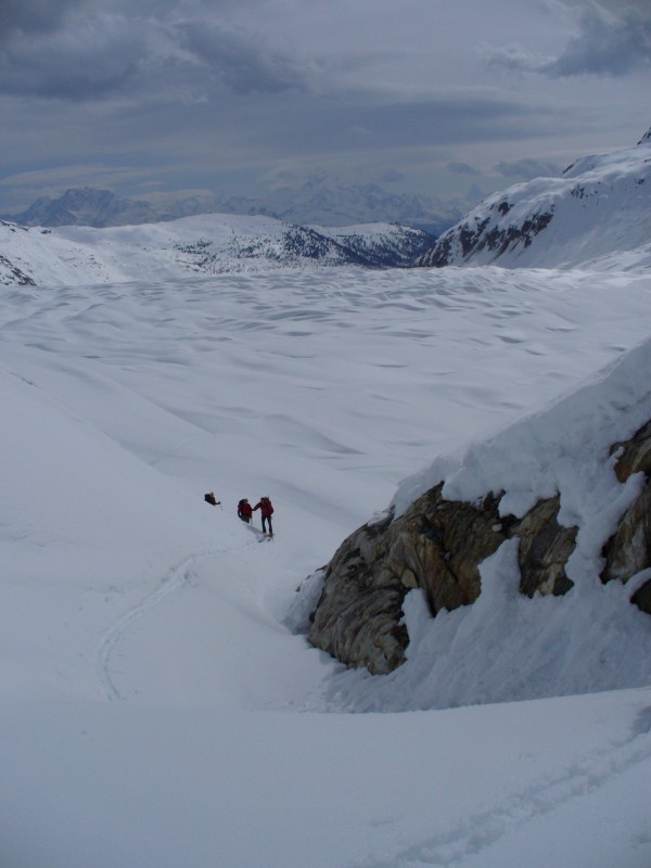 Glacier d'Aletsch : La première montée du raid, et c'est que le début, plus que 8 km