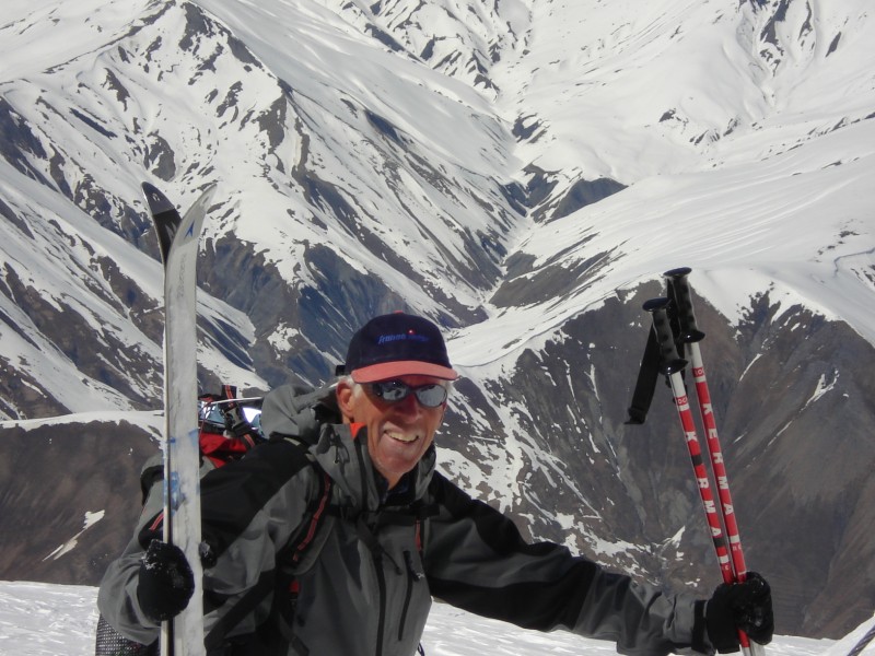 Tour de la Meije 2008 : Luc-Henry arrive au refuge de l'Aigle avec la banane après avoir gravis la Meije Orientale.