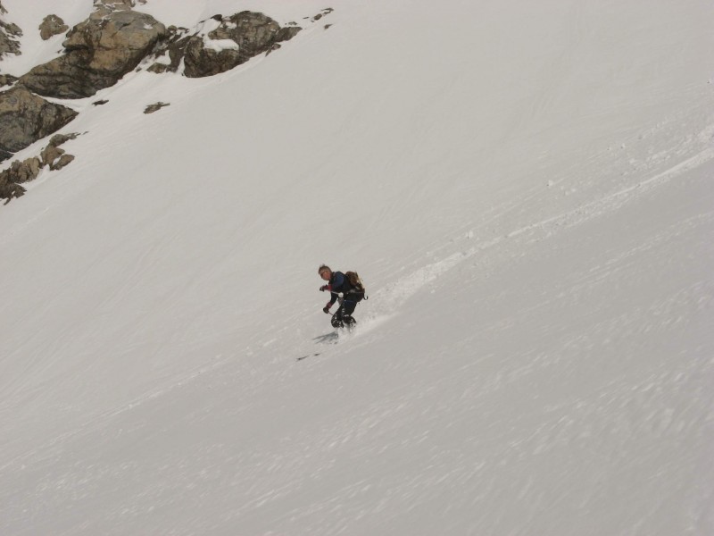 Tour de la Meije 2008 : Je me fais plaisir dans cette bonne poudreuse.