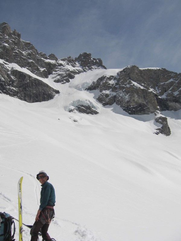 Tour de la Meije 2008 : vue d'ensemble de la montée au col du Pavé