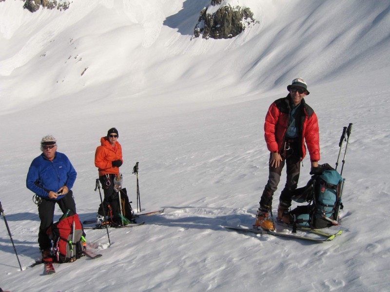 Tour de la Meije 2008 : Pause avant d'attaquer la montée au col du replat