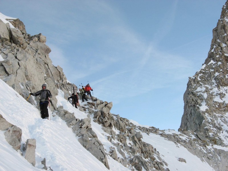 Tour de la Meije 2008 : Descente de la Brèche de la Meije
