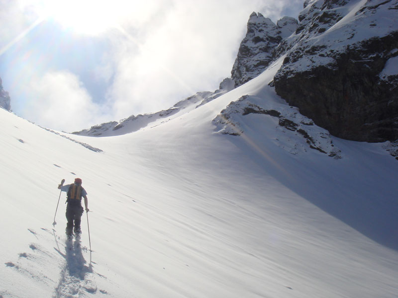 Pic de mirebel : en montant au col de la petite Vaudaine