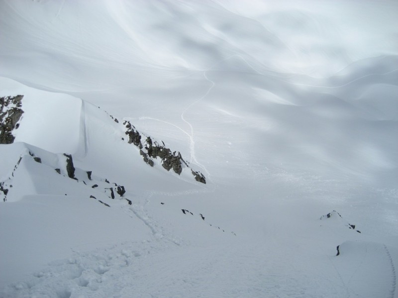 Petit Château : La rampe vue du sommet