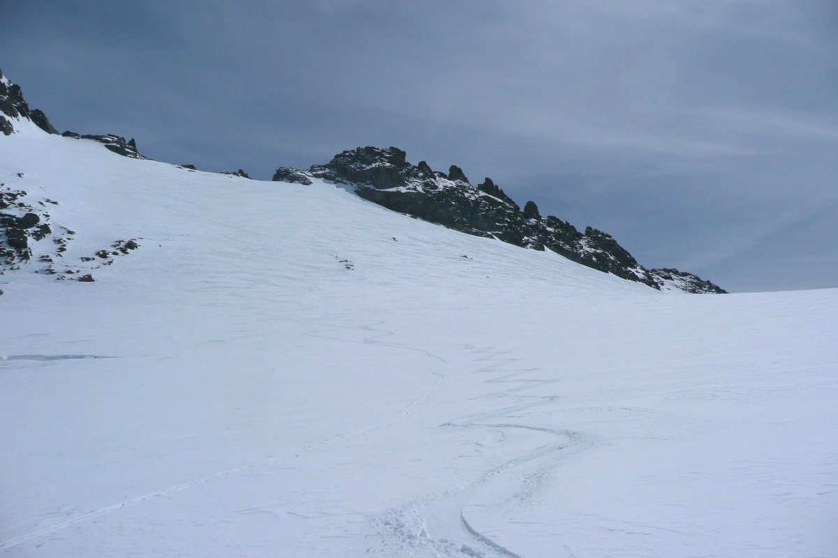 Glacier du Rosoire : 10 cm de poudreuse sur fond dur