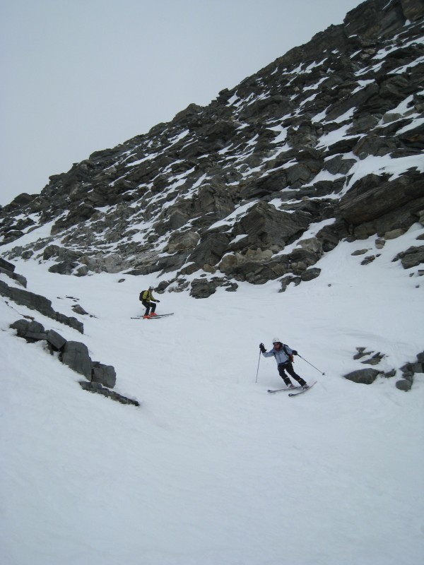 Couloir Ouest : dans le 1/3 supérieur!