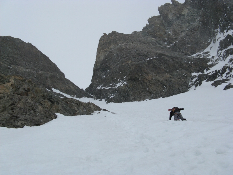 traversée Dôme des Ecrins : Col des Ecrins, partie neigeuse