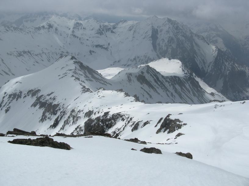 Rochers du Vallon : La banquette d'accès aux couloirs du haut